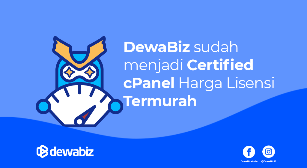 DewaBiz sudah menjadi Certified cPanel Harga Lisensi Termurah
