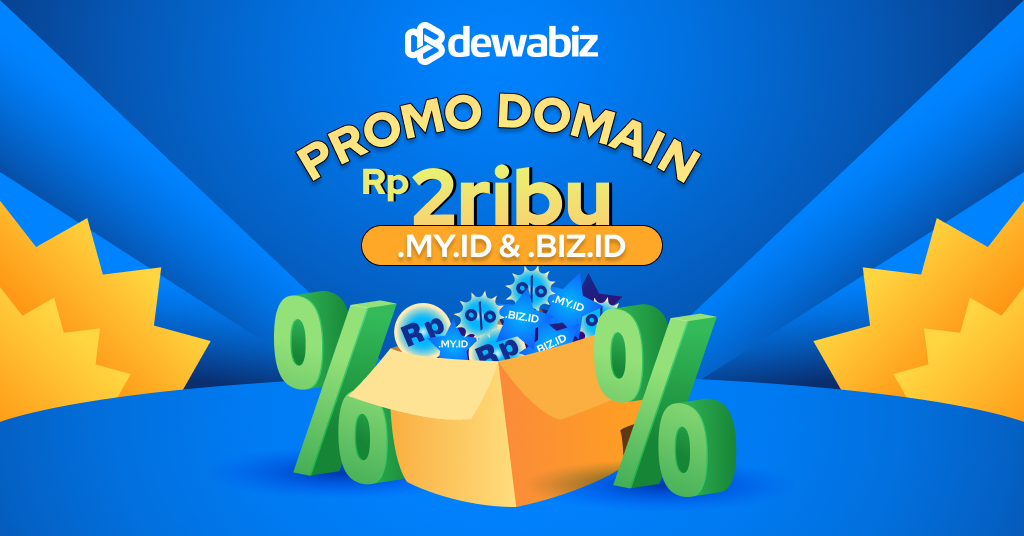 Domain .my.id dan .biz.id Hanya Rp 2.000!