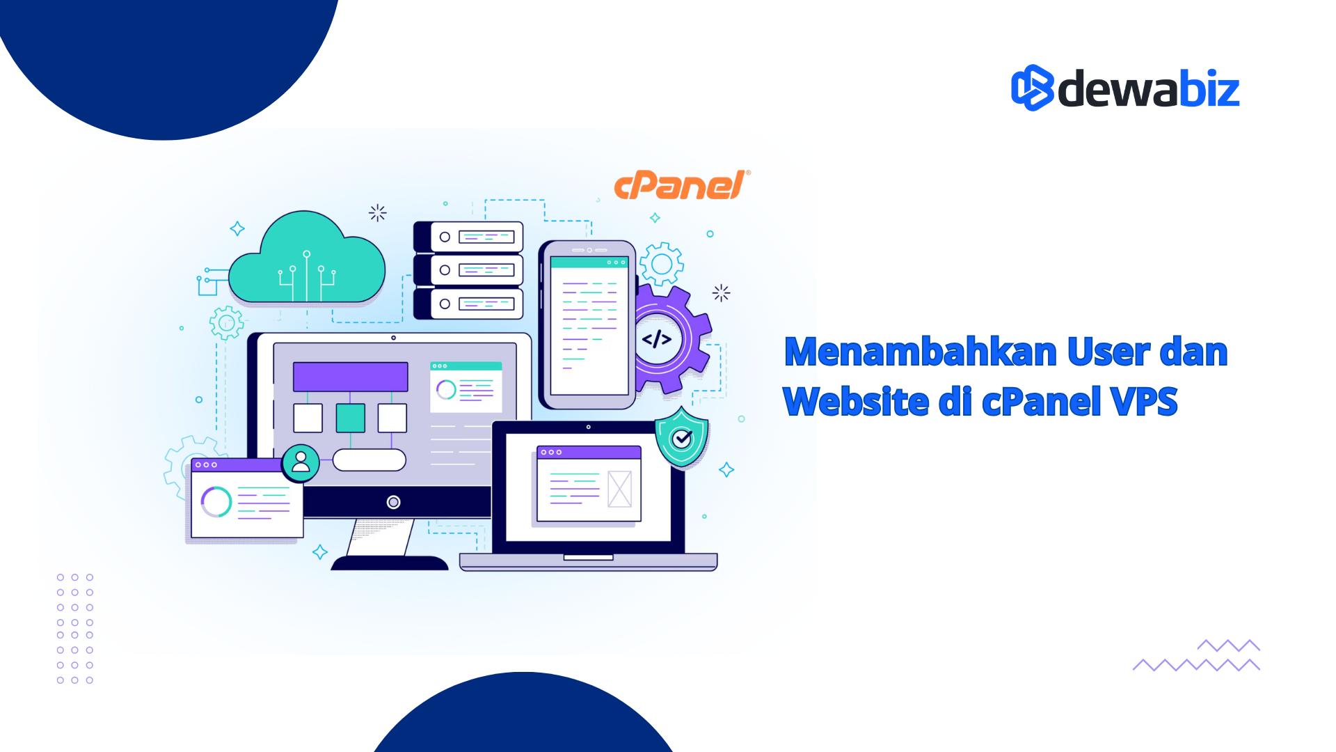 Menambahkan User dan Website di cPanel VPS