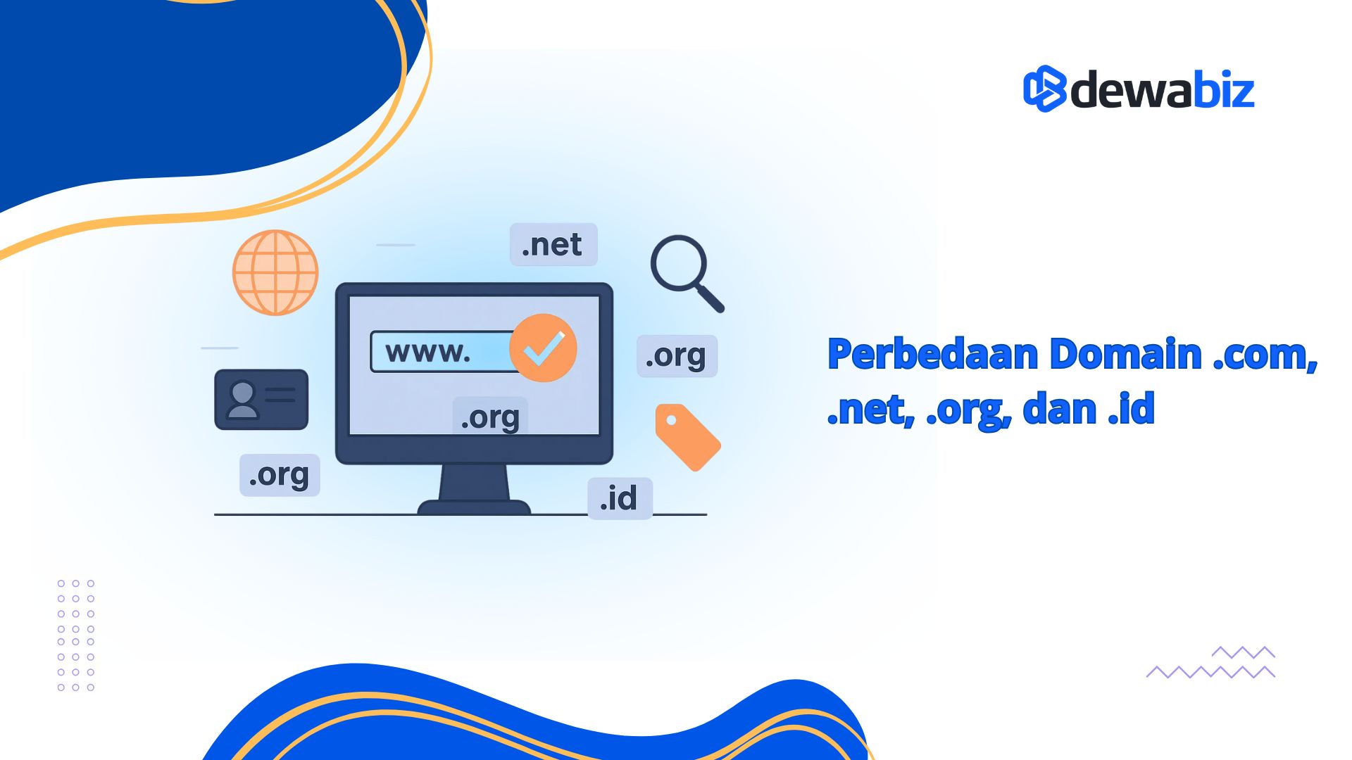 Perbedaan Domain .com, .net, .org, dan .id