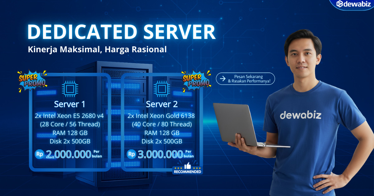 Promo Dedicated Server Dewabiz