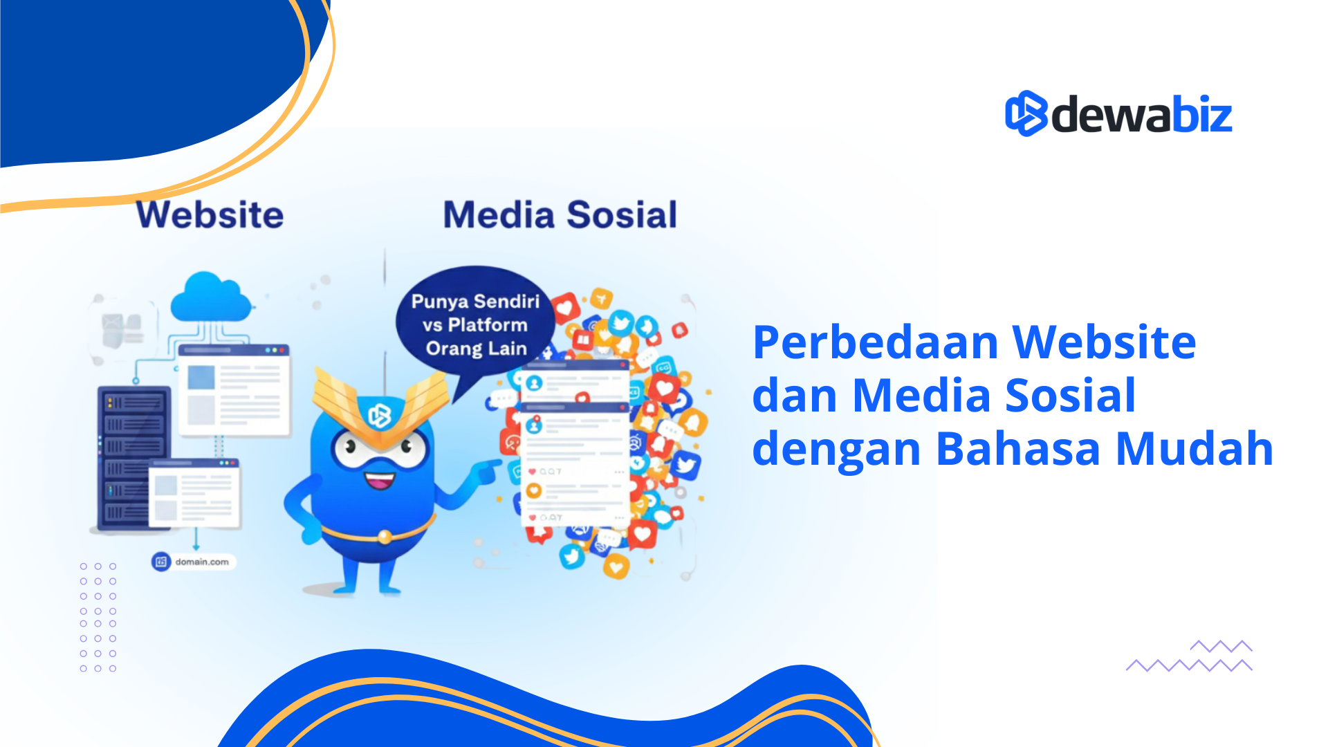 Perbedaan Website dan Media Sosial dengan Bahasa Mudah