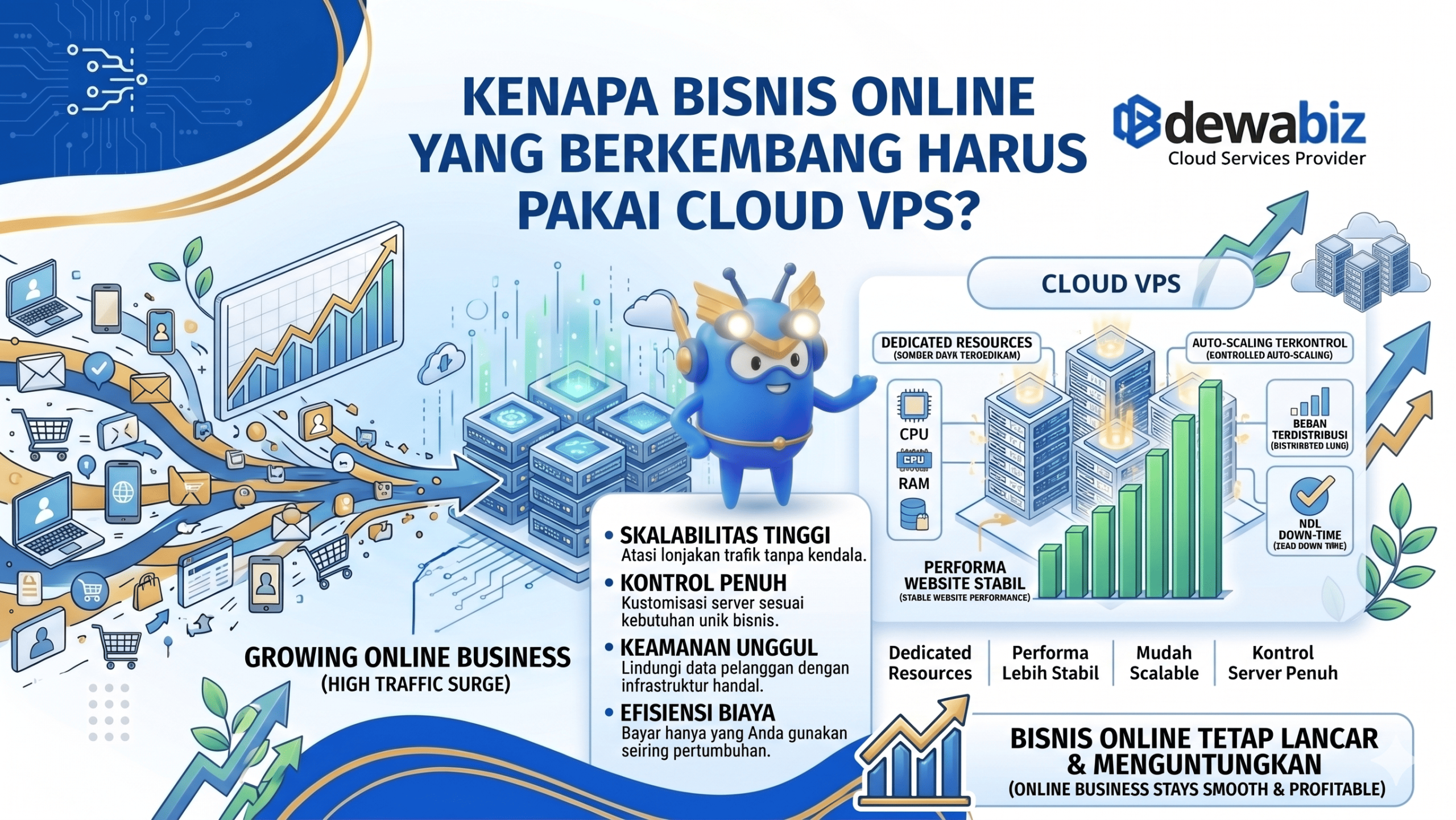 Kenapa Bisnis Online yang Berkembang Harus Pakai Cloud VPS?