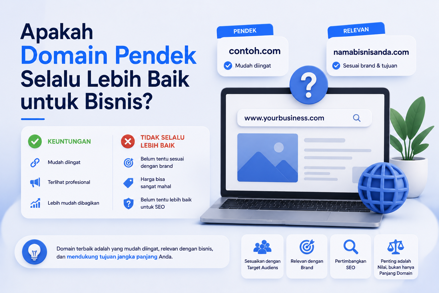 Apakah Domain Pendek Selalu Lebih Baik untuk Bisnis?