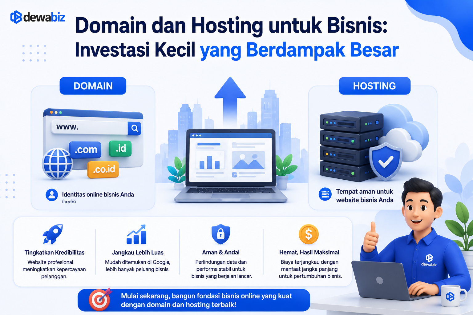 Domain dan Hosting untuk Bisnis: Investasi Kecil yang Berdampak Besar