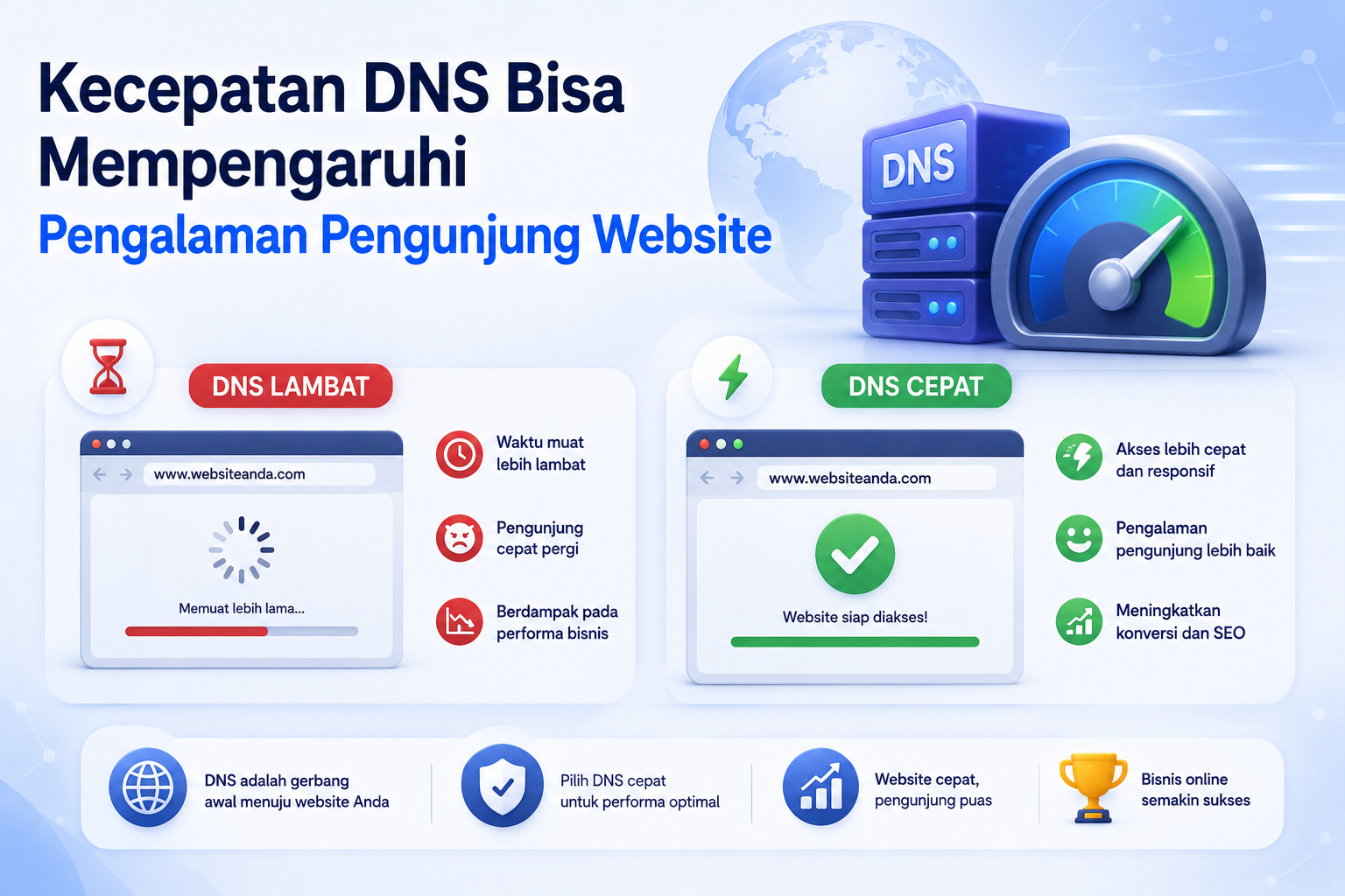 Kecepatan DNS Bisa Mempengaruhi Pengalaman Pengunjung Website