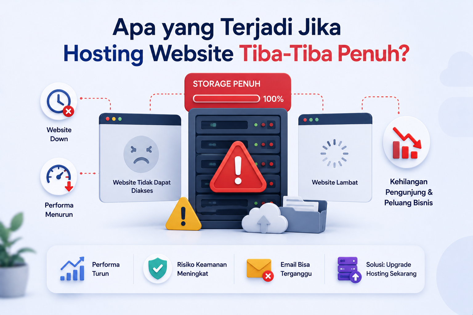 Apa yang Terjadi Jika Hosting Website Tiba-Tiba Penuh?