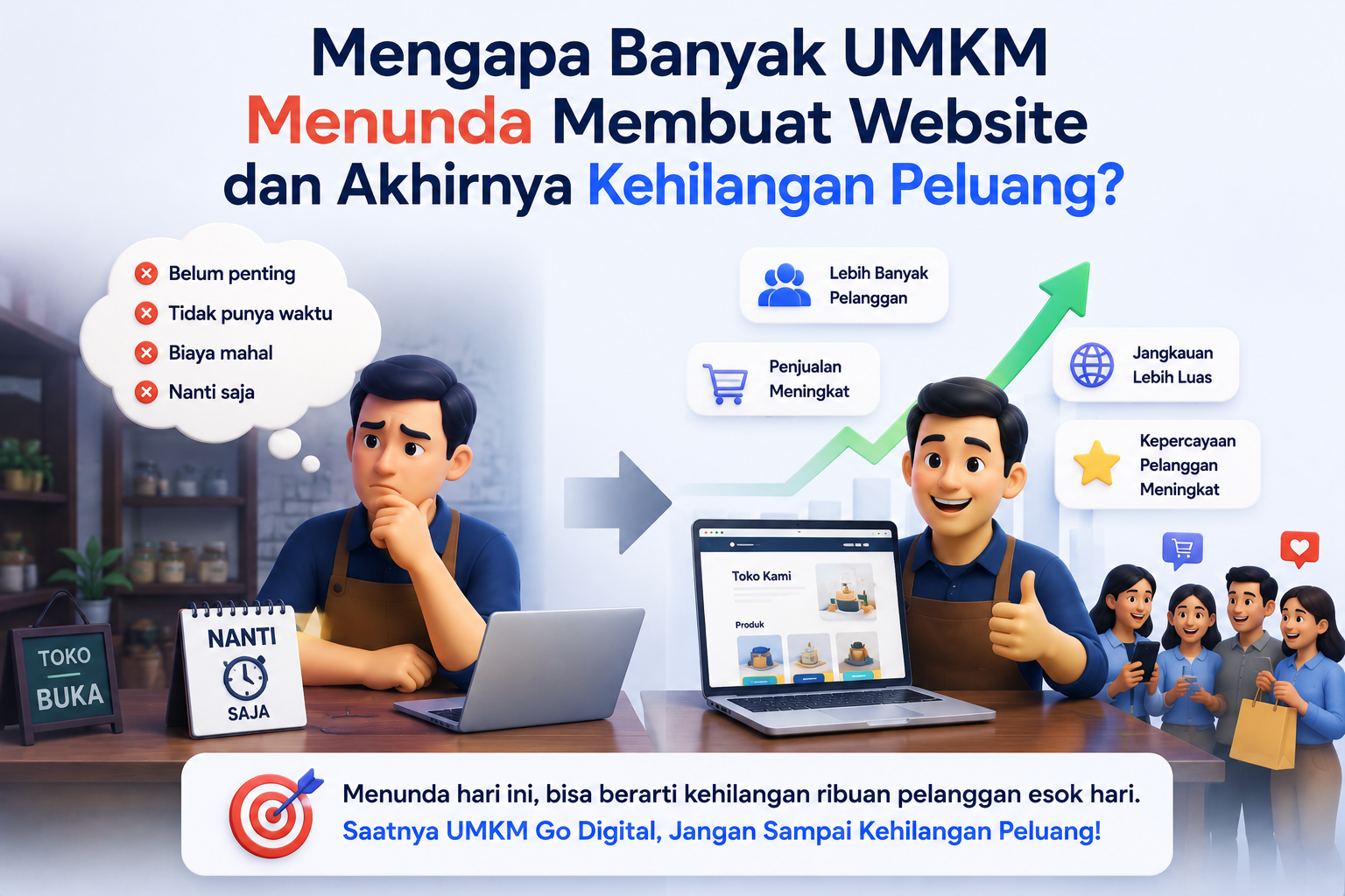 Mengapa Banyak UMKM Menunda Membuat Website dan Akhirnya Kehilangan Peluang?