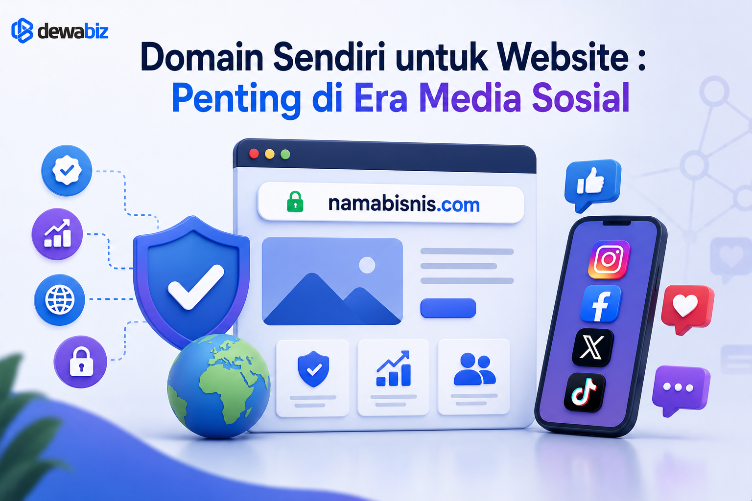 Domain Sendiri untuk Website : Penting di Era Media Sosial