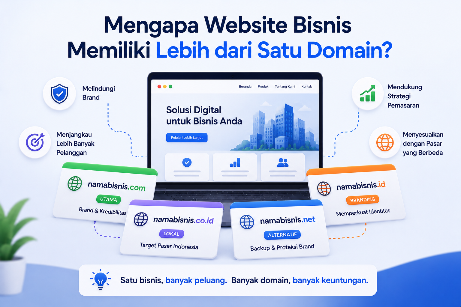 Mengapa Website Bisnis Memiliki Lebih dari Satu Domain?