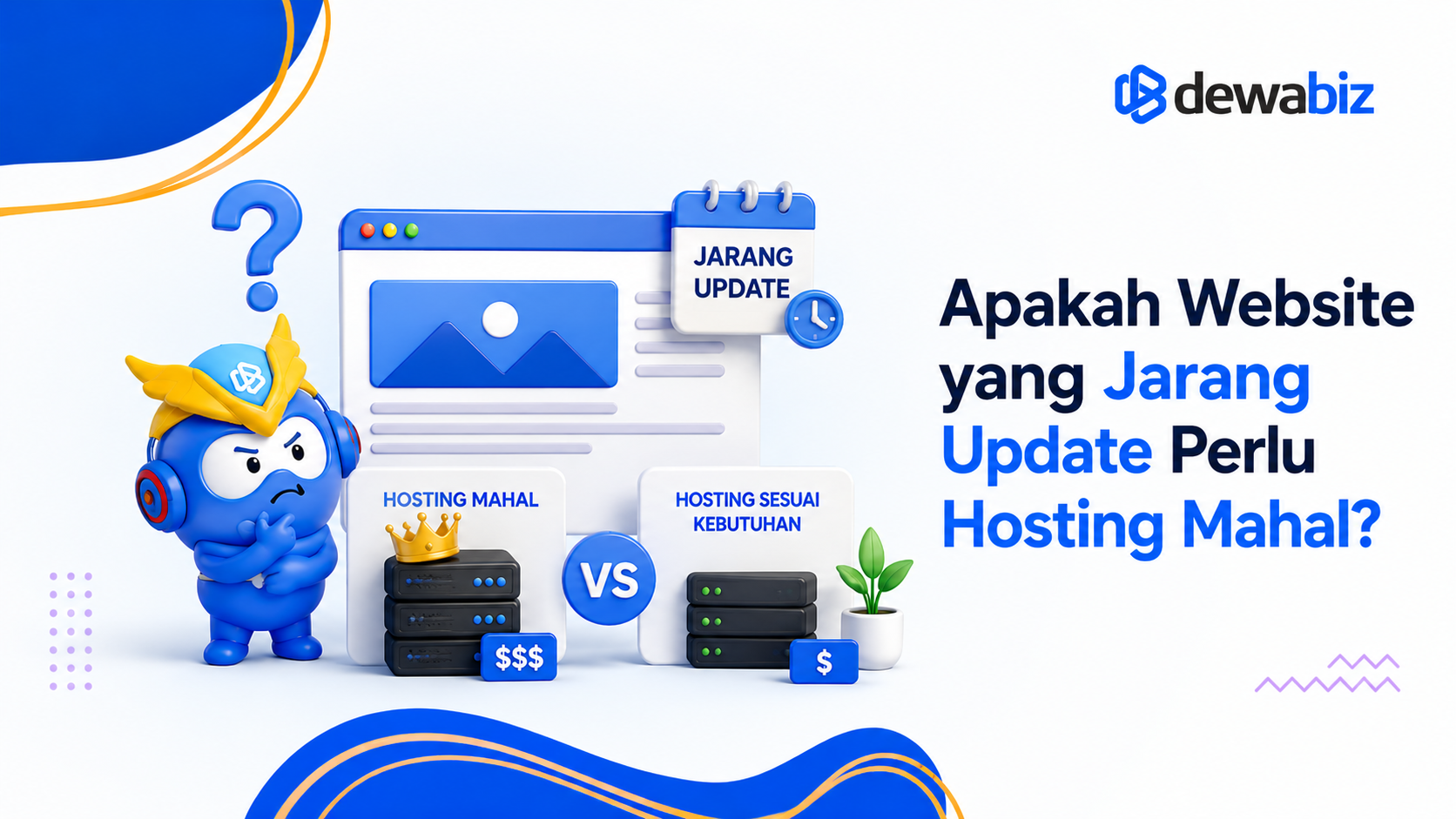 Apakah Website yang Jarang Update Perlu Hosting Mahal?
