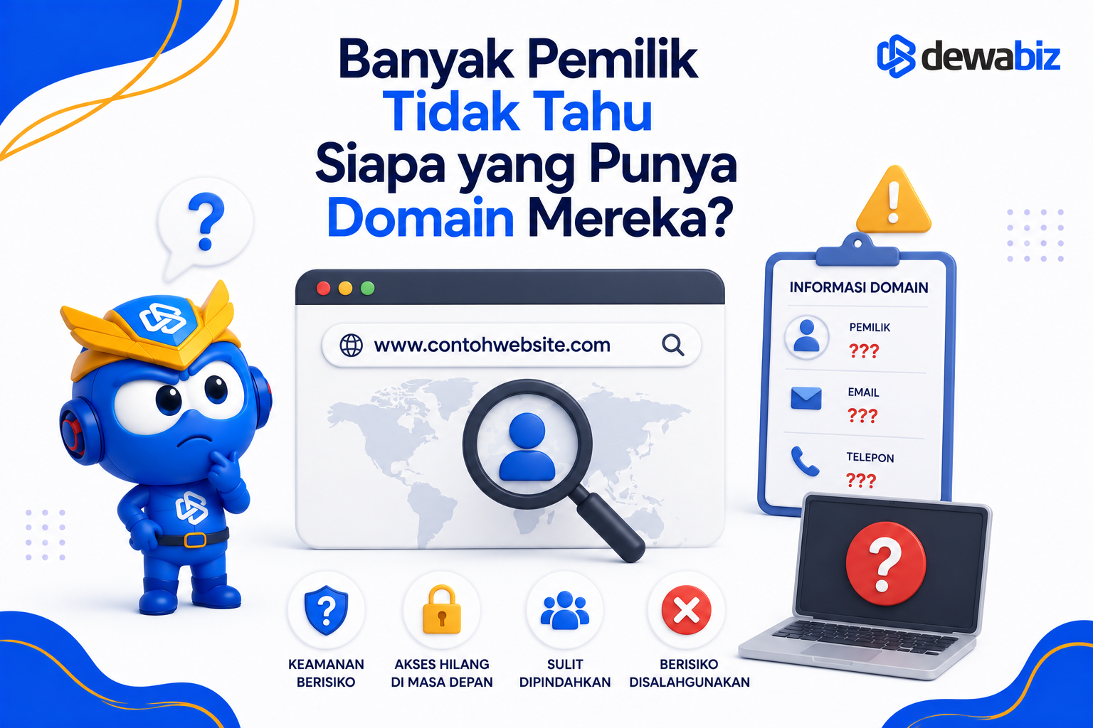 Banyak Pemilik Tidak Tahu Siapa yang Punya Domain Mereka?