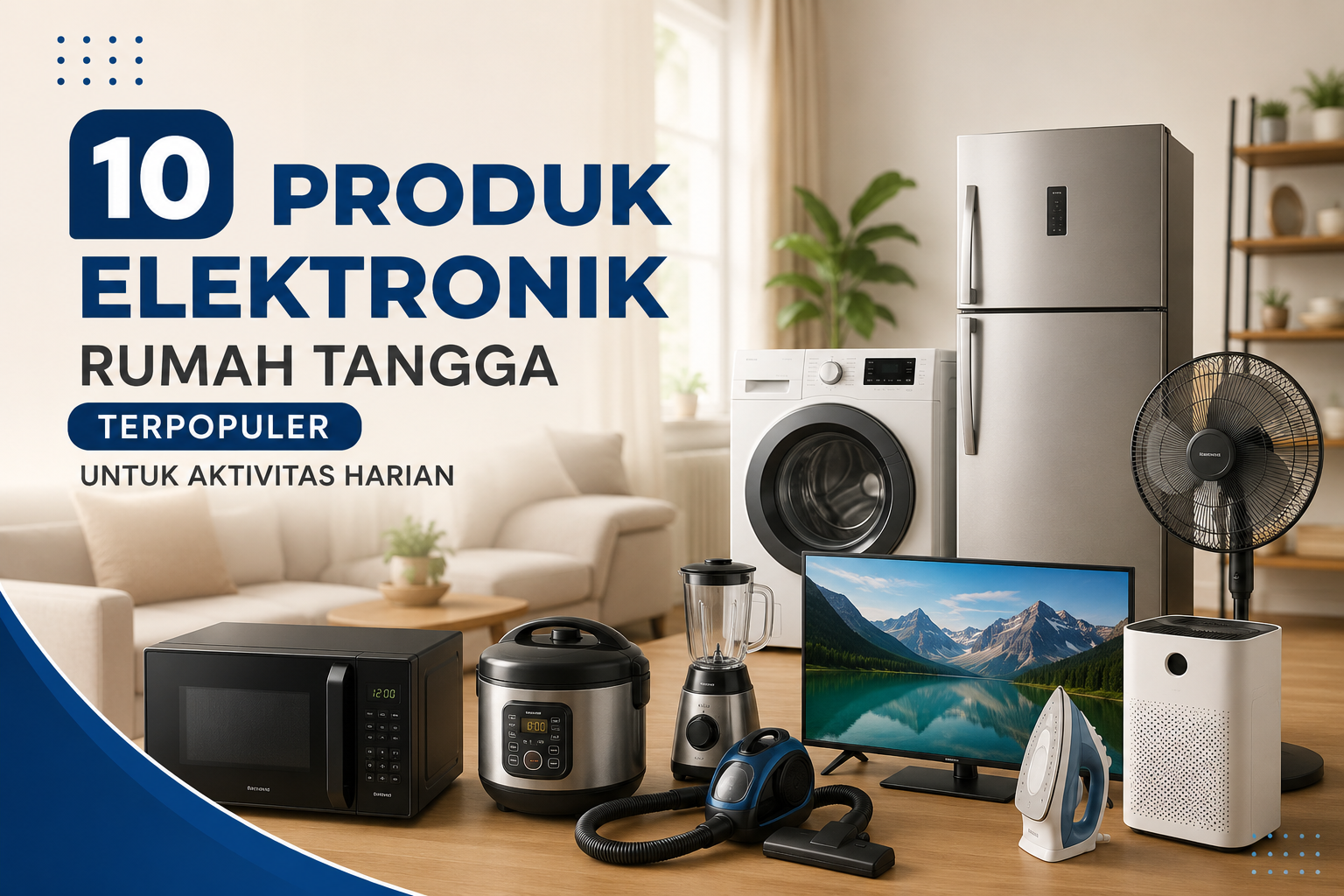 10 Produk Elektronik Rumah Tangga Terpopuler untuk Aktivitas Harian