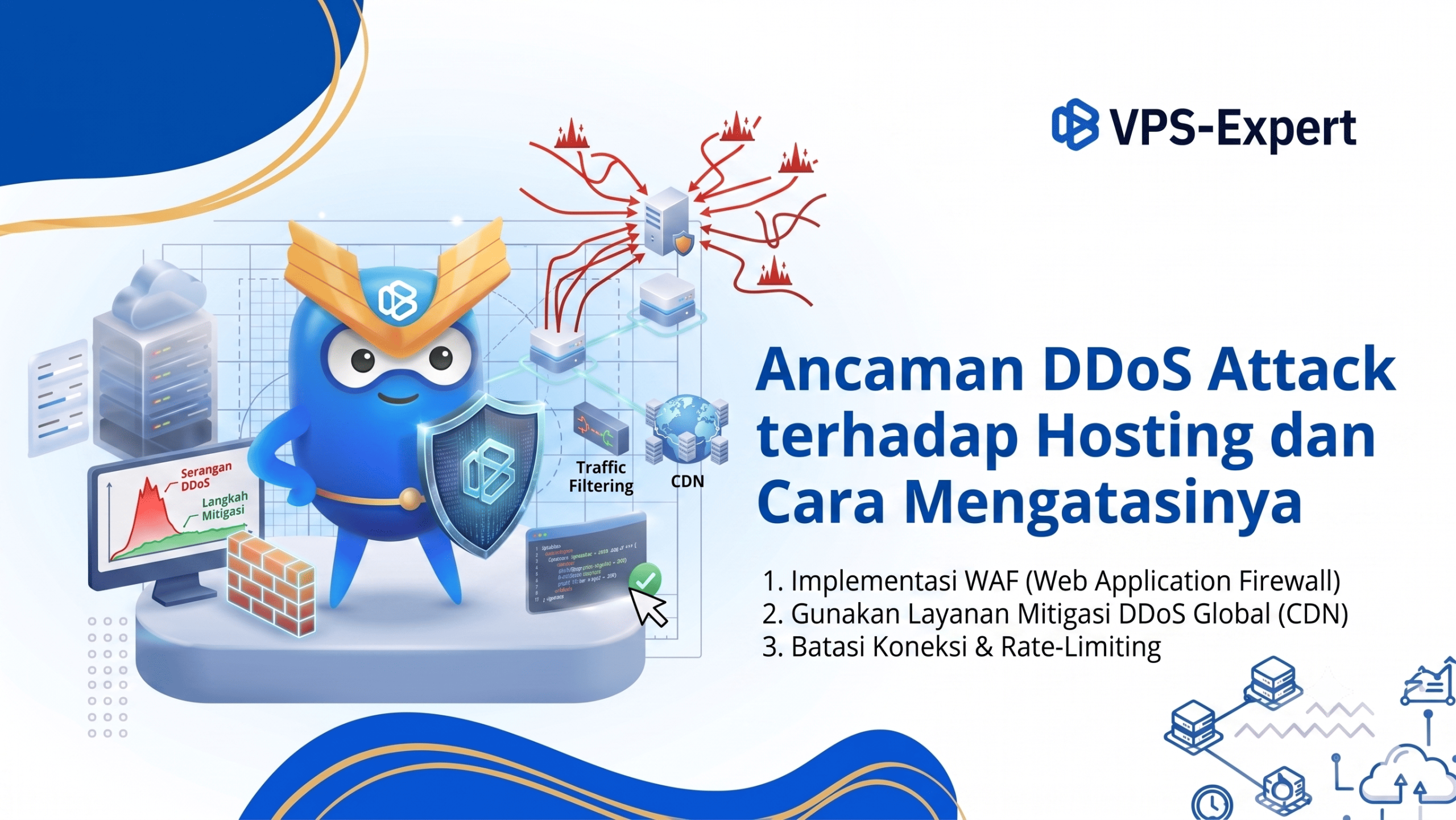 Ancaman DDoS Attack terhadap Hosting dan Cara Mengatasinya