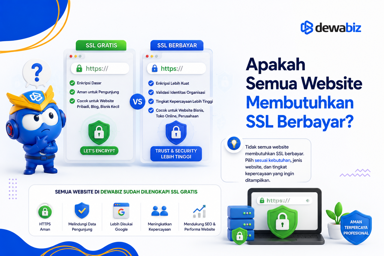 Apakah Semua Website Membutuhkan SSL Berbayar?