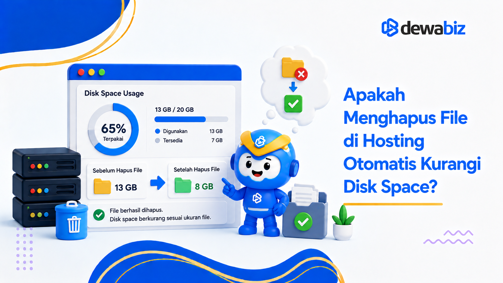 Apakah Menghapus File di Hosting Otomatis Kurangi Disk Space?