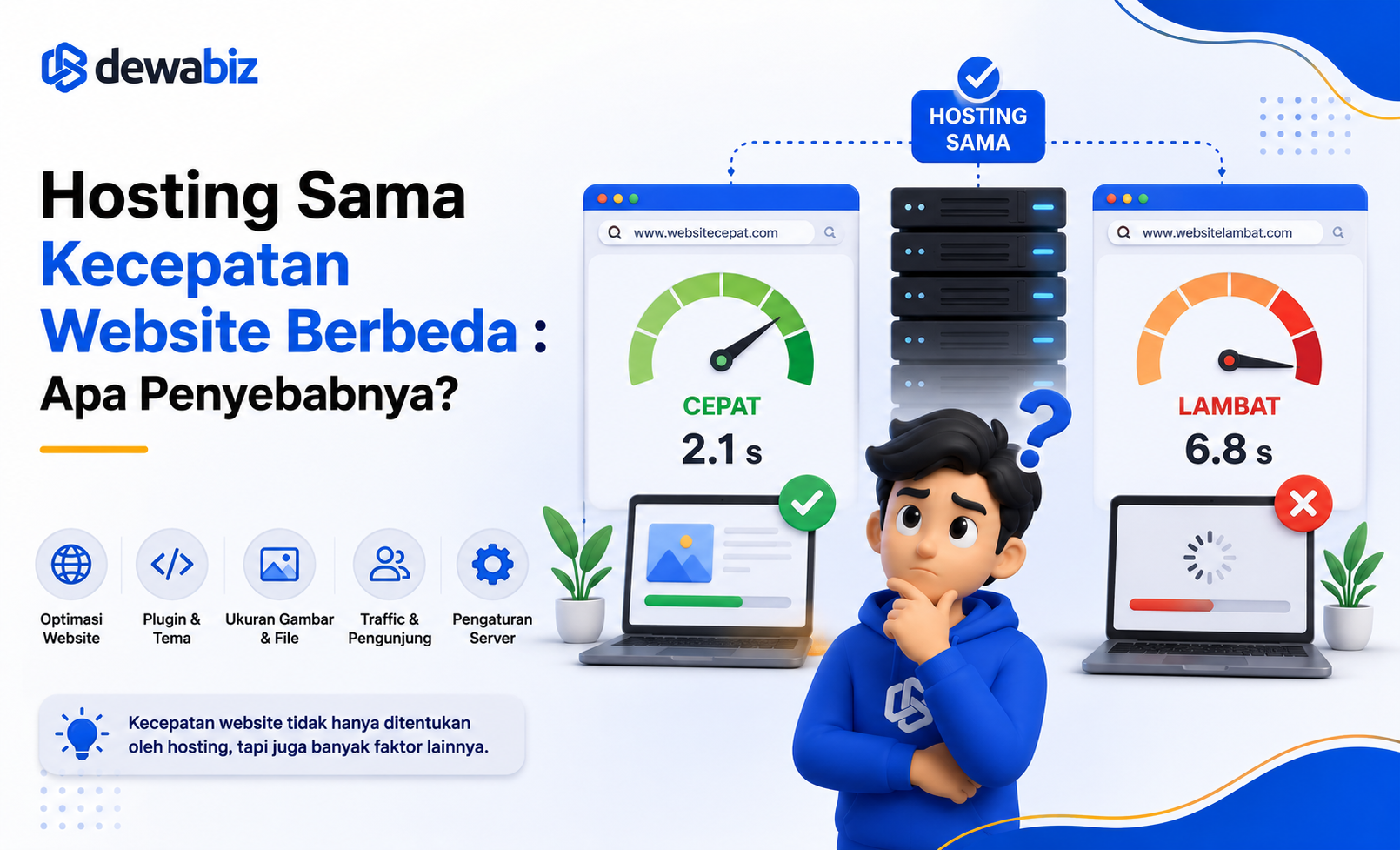 Hosting Sama Kecepatan Website Berbeda : Apa Penyebabnya?