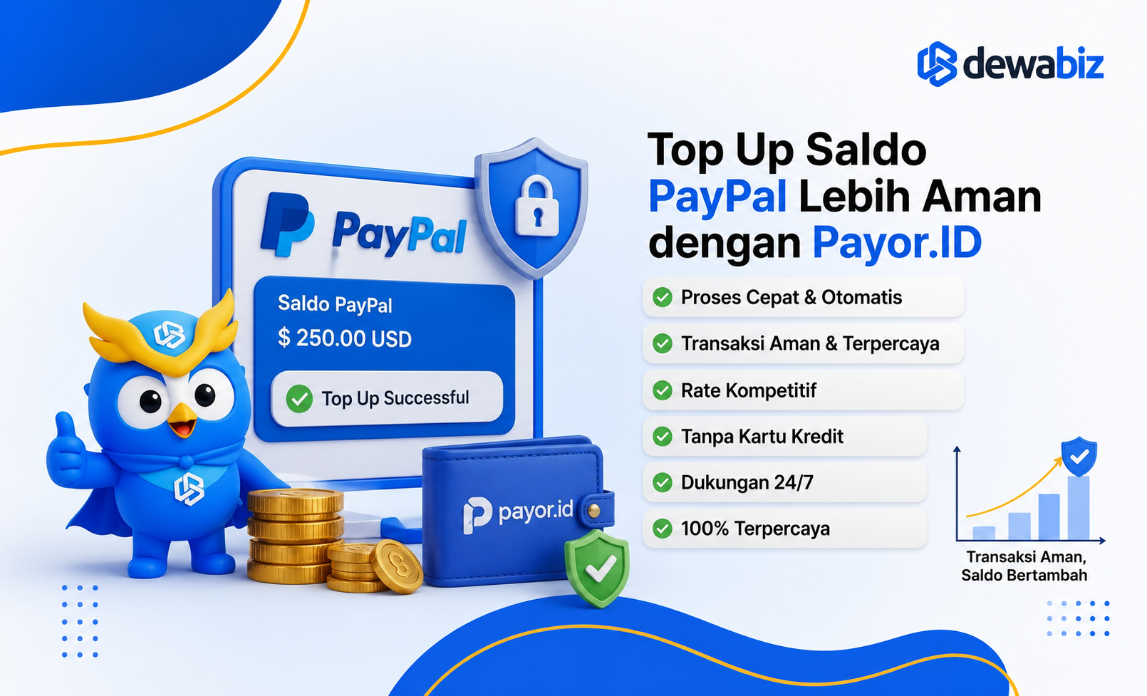 Top Up Saldo PayPal Lebih Aman dengan Payor.ID
