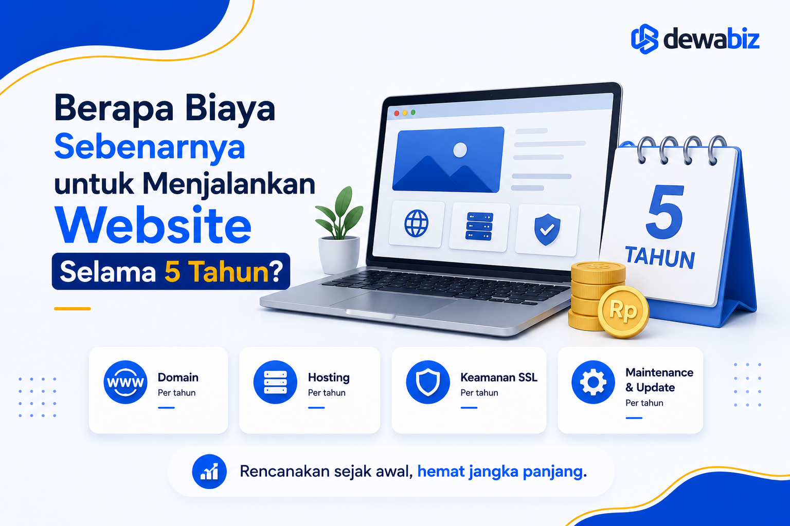 Berapa Biaya Sebenarnya untuk Menjalankan Website Selama 5 Tahun?