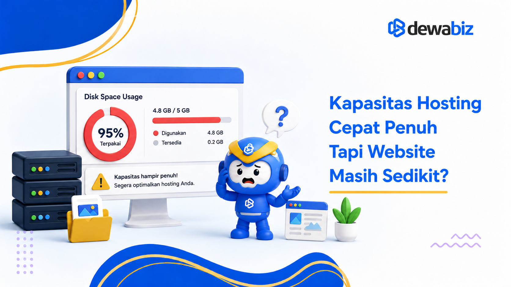 Kapasitas Hosting Cepat Penuh Tapi Website Masih Sedikit?