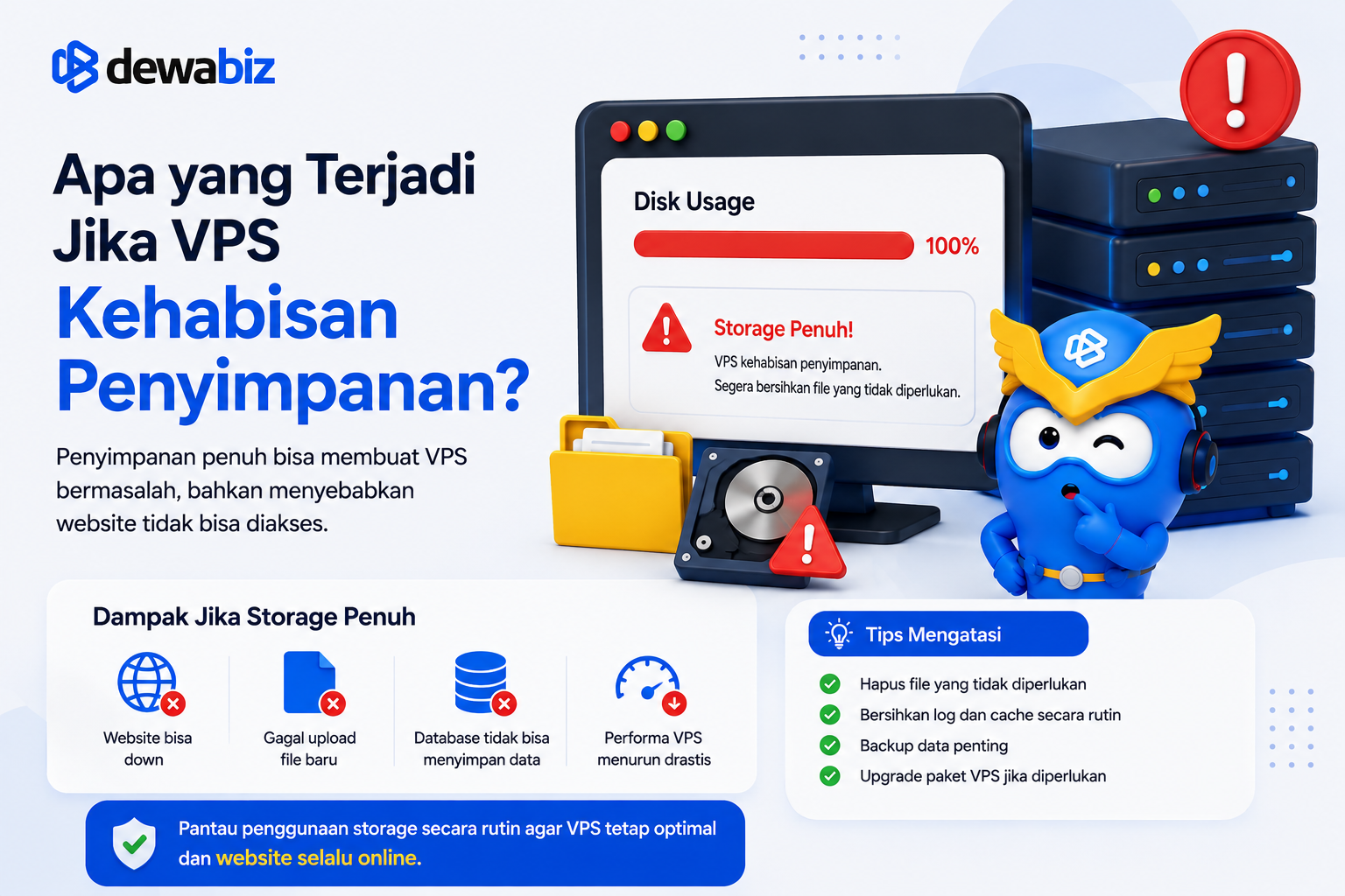 Apa yang Terjadi Jika VPS Kehabisan Penyimpanan?