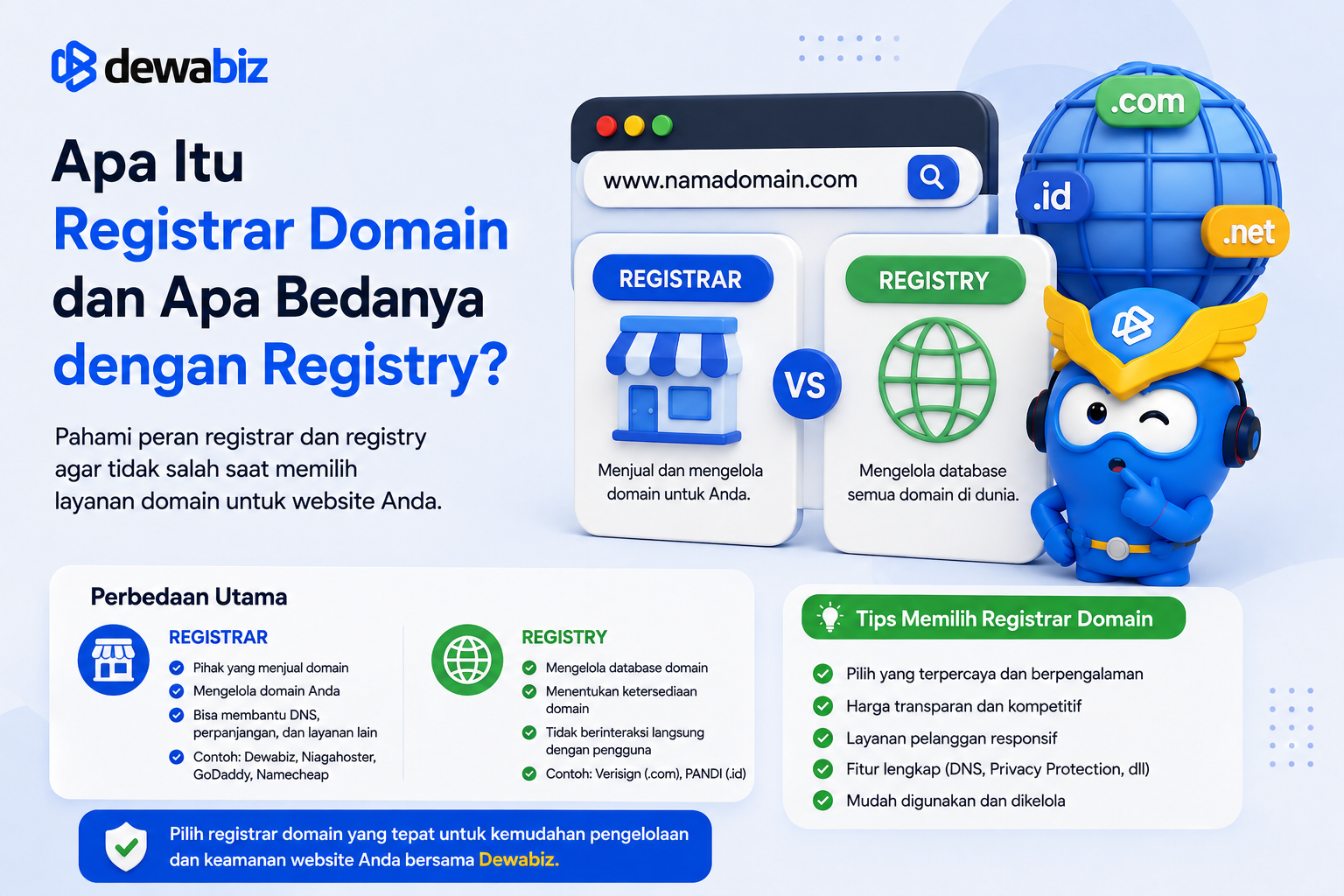 Apa Itu Registrar Domain dan Apa Bedanya dengan Registry?